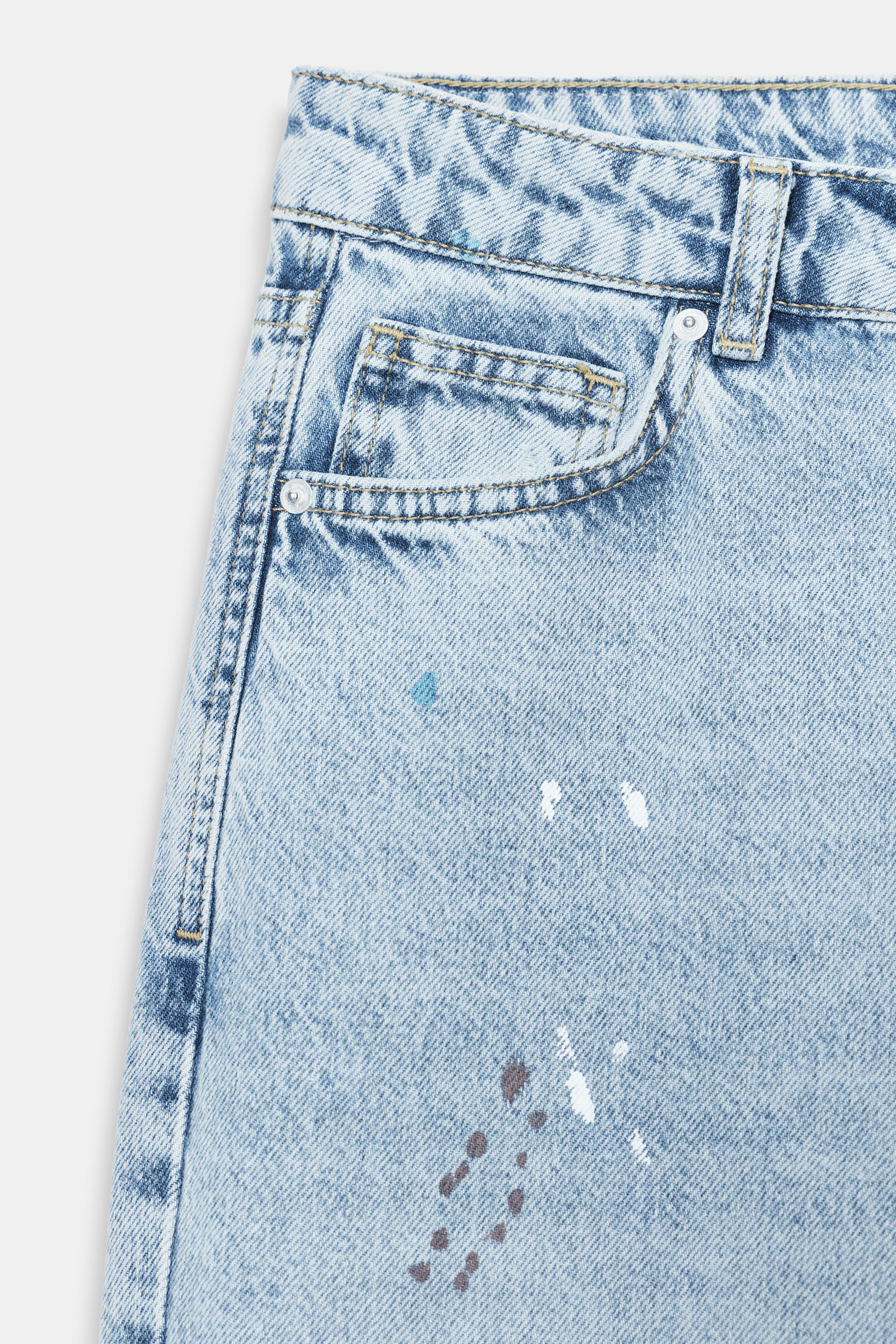 JEAN Z1975 LOOSE TAILLE NORMALE EFFET PEINTURE